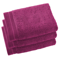De Witte Lietaer Gastendoekjes Contessa, Magenta - 40 x 60 cm - 3 stuks - Katoen