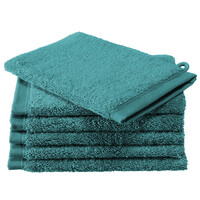 De Witte Lietaer Washandjes Contessa, Lake Green - 16 x 21 cm - 6 stuks - Katoen