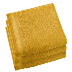 De Witte Lietaer Handdoeken Contessa, Golden Yellow - 50 x 100 cm - 3 stuks - Katoen