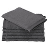 De Witte Lietaer Washandjes Contessa, Dark Grey - 16 x 21 cm - 6 stuks - Katoen
