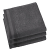 De Witte Lietaer Handdoeken Contessa, Dark Grey - 50 x 100 cm - 3 stuks - Katoen