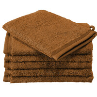 De Witte Lietaer Washandjes Contessa, Caramel - 16 x 21 cm - 6 stuks - Katoen
