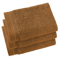 De Witte Lietaer Gastendoekjes Contessa, Caramel - 40 x 60 cm - 3 stuks - Katoen