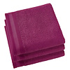 De Witte Lietaer Handdoeken Contessa, Aubergine - 50 x 100 cm - 3 stuks - Katoen