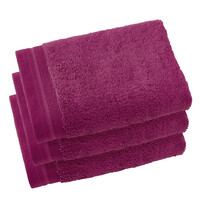 De Witte Lietaer Gastendoekjes Contessa, Aubergine - 40 x 60 cm - 3 stuks - Katoen