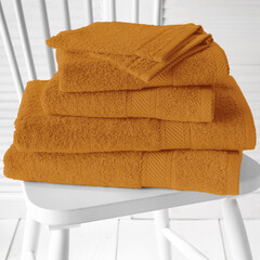 De Witte Lietaer Promopack Helene, Copper - 2 washandjes + 2 handdoeken + 2 douchelakens