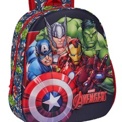 Marvel Avengers Rugzak, 3D Hero - 33 x 27 x 10 cm - Polyester