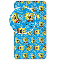 Spongebob Hoeslaken Dance - Eenpersoons - 90 x 200 cm - Katoen