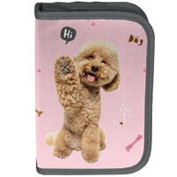 Animal Pictures Gevuld Etui Pup- 19,5 x 13 x 3,5 cm  - 22 stuks - Polyester
