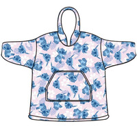 Disney Lilo & Stitch Hoodie Fleece deken, Flower - Kind (3 - 6 jaar) - Polyester