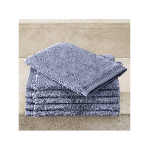 De Witte Lietaer Washandjes Contessa, Stone Blue - 16 x 21 cm - 6 stuks - Katoen