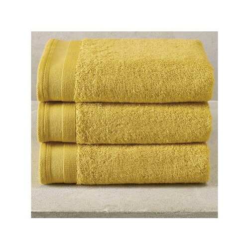 De Witte Lietaer Handdoeken Contessa, Oker - 50 x 100 cm - 3 stuks - Katoen