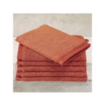 De Witte Lietaer Washandjes Contessa, Burnt Orange - 16 x 21 cm - 6 stuks - Katoen