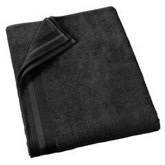 De Witte Lietaer Badlaken Contessa, Black - 100 x 150 cm - Katoen