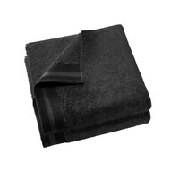 De Witte Lietaer Badlaken Contessa, Black - 70 x 140 cm - 2 stuks - Katoen