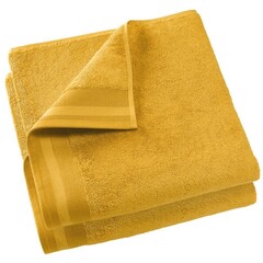 De Witte Lietaer Badlaken Contessa, Golden Yellow - 70 x 140 cm - 2 stuks - Katoen