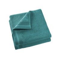 De Witte Lietaer Badlaken Contessa, Lake Green - 70 x 140 cm - 2 stuks - Katoen