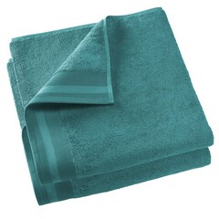 De Witte Lietaer Badlaken Contessa, Lake Green - 70 x 140 cm - 2 stuks - Katoen