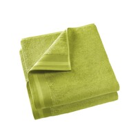 De Witte Lietaer Badlaken Contessa, Lime Green - 70 x 140 cm - 2 stuks - Katoen