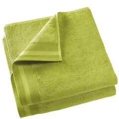De Witte Lietaer Badlaken Contessa, Lime Green - 70 x 140 cm - 2 stuks - Katoen
