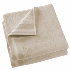 De Witte Lietaer Badlaken Contessa, Sand - 70 x 140 cm - 2 stuks - Katoen