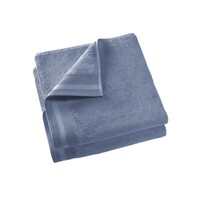 De Witte Lietaer Badlaken Contessa, Stone Blue - 70 x 140 cm - 2 stuks - Katoen