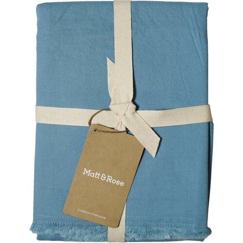 Matt & Rose Set Kussenslopen IJsblauw - 65 x 65 cm - Gewassen Katoen