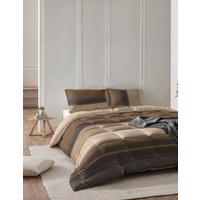 Sleeptime All-in one Lazy dekbed Marina Taupe - Met Kussenslopen
