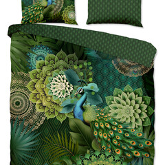 HIP Dekbedovertrek Agatha - katoen-satijn no.33134 groen