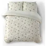 Sleeptime Dekbedovertrek Glamour Flanel Stars Foil Creme