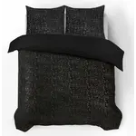 Sleeptime Dekbedovertrek Glamour Flanel Sprankle Foil Zwart