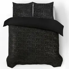 Sleeptime Dekbedovertrek Glamour Flanel Sprankle Foil Zwart