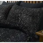 Sleeptime Dekbedovertrek Glamour Flanel Sprankle Foil Zwart