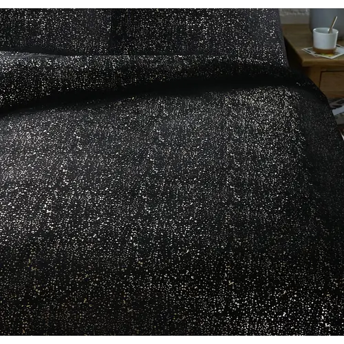 Sleeptime Dekbedovertrek Glamour Flanel Sprankle Foil Zwart