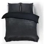 Sleeptime Dekbedovertrek Glamour Flanel Deco Foil Zwart