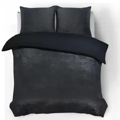 Sleeptime Dekbedovertrek Glamour Flanel Deco Foil Zwart