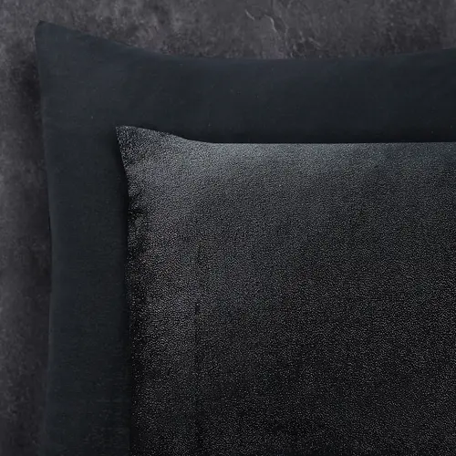 Sleeptime Dekbedovertrek Glamour Flanel Deco Foil Zwart
