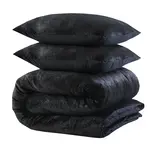 Sleeptime Dekbedovertrek Glamour Flanel Deco Foil Zwart