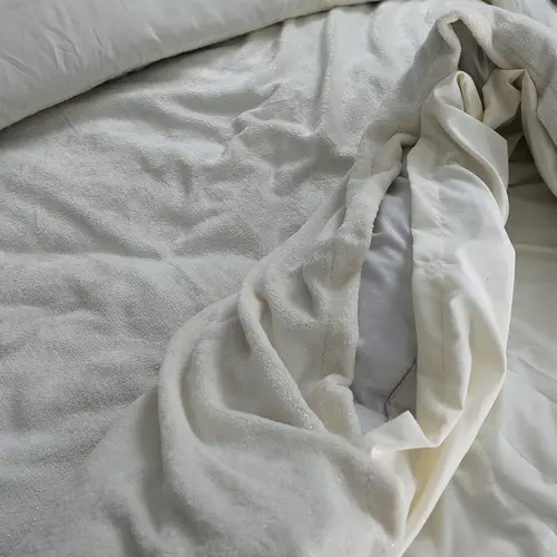 Sleeptime Dekbedovertrek Glamour Flanel Deco Foil Creme
