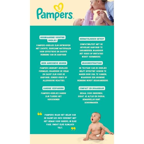 Pampers 5-Pack - Babydoekjes Sensitive 52st