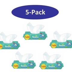 Pampers 5-Pack - Babydoekjes Fresh Clean 52st
