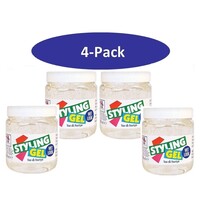 Hegron 4-Pack -  Haargel Wet Look 500ml (wit)