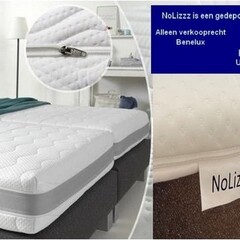 NoLizzz® 1-Persoons Matras - POCKET HYBRID 7 ZONE 21 CM - 3D - Met handgrepen en Biez - Gemiddeld ligcomfort