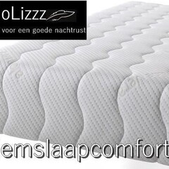 NoLizzz® Aloe Vera - Eenpersoons Matras -MICRO POCKET 500 HYBRID 7 ZONE 25 CM - Gemiddeld ligcomfort