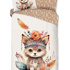 Good morning Dekbedovertrek Kids Hay nr.33220 multi