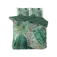 Dreamhouse Dekbedovertrek Morena Groen - Katoensatijn