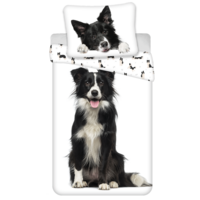 Animal Pictures dekbedovertrek Border Collie- Eenpersoons - 140 x 200 cm / 65 x 65 cm - Katoen