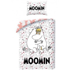 Moomin Dekbedovertrek, Trollvinter - 140 x 200 cm + 50 x 70 cm - Katoen