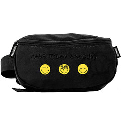 BeUniq Heuptasje, Smiley - 24 x 13 x 9 cm - Polyester