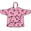 Disney Minnie Mouse Hoodie Fleece deken, Pink - Kind - One Size  (7-14 jaar) - Polyester